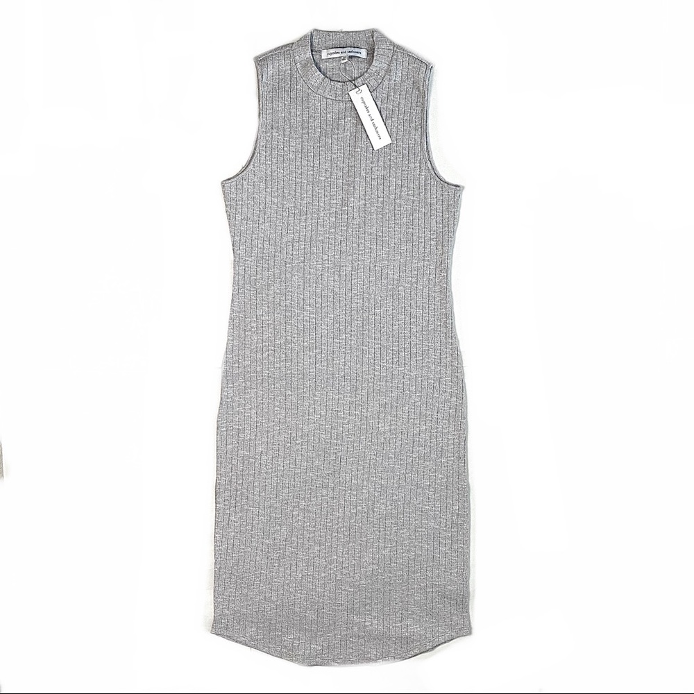New Cupcakes & Cashmere Ribbed knit midi dress